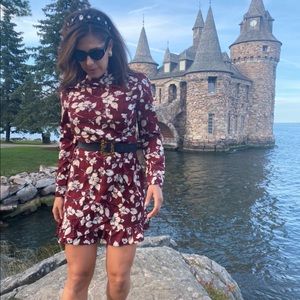 Burgundy dress